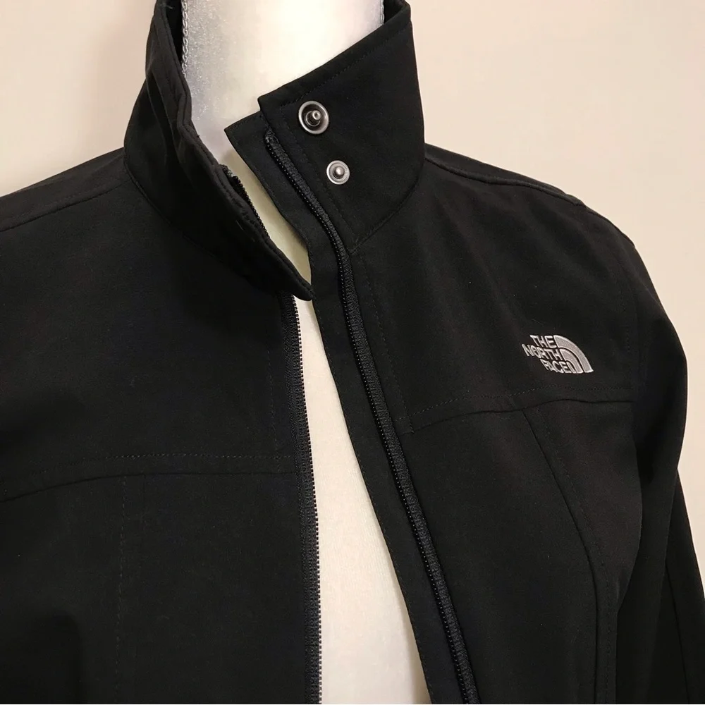 The North Face Women Black Soft Shell Lightweight Black Zip Up Jacket Size Small - Picture 4 of 15